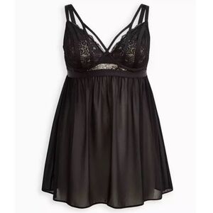 Torrid Strappy Studded Lace Babydoll
